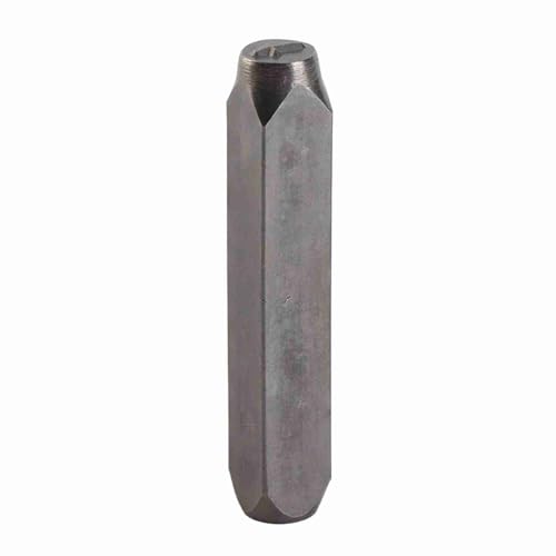 ZJchao CR V Stahlstempelstempelstempelstempelstempelstempel -Werkzeug für Stahlleder Holz Kunststoff mit Hammer 6mm Stern Herzkreuzförmiger Stempel (Kreuzform) von ZJchao