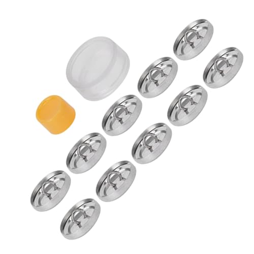 ZJchao DIY-Set für Stoff, Runde Knopfbasis mit 4 Größen 20 Mm, 25 Mm, 30 Mm, 40 Mm, Werkzeug Zur Knopfherstellung, Schnallen-Bastelset für Schmuck, Spielzeug, Zubehör (20MM) von ZJchao