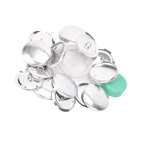 ZJchao DIY-Set für Stoff, Runde Knopfbasis mit 4 Größen 20 Mm, 25 Mm, 30 Mm, 40 Mm, Werkzeug Zur Knopfherstellung, Schnallen-Bastelset für Schmuck, Spielzeug, Zubehör (30 mm) von ZJchao