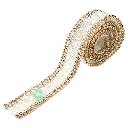 ZJchao Diamantbrötchen, Diamantbänder Strassbänder 100 * 2 Cm Strassband Sparkling Kleines Diamantverpackungsrollen -Dekoration (#1) von ZJchao