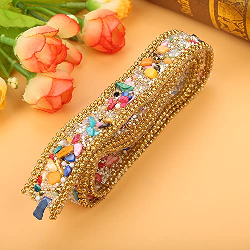 ZJchao Diamantrolle, Strassband 100 * 2 Cm Strassband Sparkling Kleiner Diamantwickelbrötchen Dekoration (#3) von ZJchao