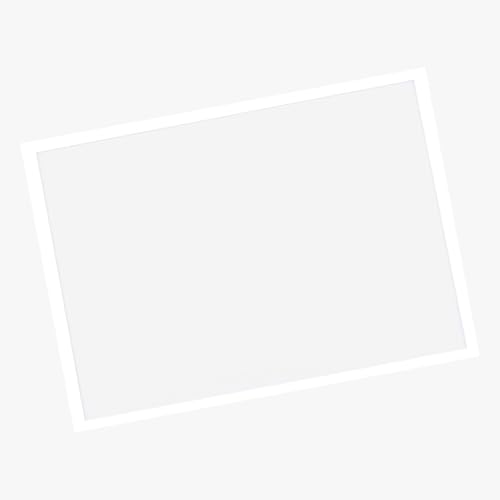 ZJchao Dokumentrahmen, Magnetischer Rahmen Magnetpapierhalter Magnetischer Dateirahmen mit Transparentem PVC -Dokument Display -Bild für A4 Größe Buchstabe Papierfoto Bild Arbeitsplan (WHITE) von ZJchao