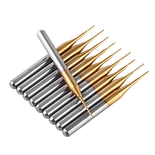 ZJchao Endmühlen, 10pcs Titaniummantel Wolfram Carbid End Milbid Endmühle Schneidbits Endmühle Set Carbid -Gewinde Endmühlen Endmühlenschneidwerkzeug ZJchao Endmühlen, 10pcs Titaniummantel Wolfram Carbid End Milbid Endmühle Schneidbits Endmühle Set Carbid -Gewinde Endmühlen Endmühlenschneidwerkzeug von ZJchao