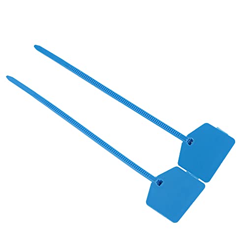 ZJchao Feuerlöscher -Tags, Kunststoffdichtungsmenge: 100pcs Material: Pp Gesamtlänge der ZIP -Krawattenschloss: ca. 12cm / 4,7in (BLUE) von ZJchao