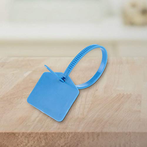 ZJchao Feuerlöscher -Tags, Reißverschlussschloss Plastikdichtungsmenge: 100pcs Material: Pp Gesamtlänge: ca. 12cm / 4,7in (BLUE) von ZJchao