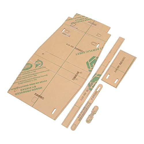 ZJchao Geldbörsezubehör, 5pcs mit Acrylmaterial -Geldbeutelmustern Zum Nähen von Acrylledervorlagen für DIY -Kunsthandwerk Geschenke von ZJchao