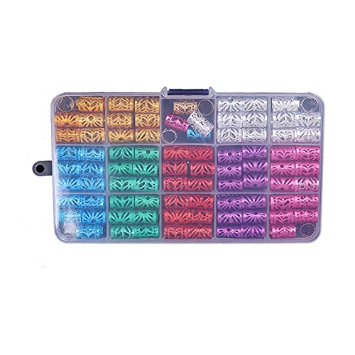 ZJchao Haardreadlocks Perlen 170pcs Haarschmuckzubehör Braid Haarschleifen mit Exquisiten Mustern Biegbares Material für Partys Hochzeiten Filmfestivals von ZJchao