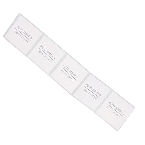 ZJchao Haftbezeichnungen Rechteckiger Aufkleber -Nachfüllflaschen für die Reisekosmetik Ducument (Universal Tag 5 Gitter (Nachfüllflasche 32 * 32 mm)) von ZJchao