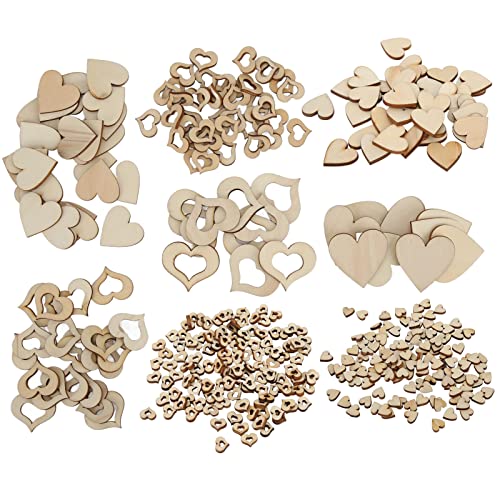 ZJchao Holzherz, Hölzerne Herzförmige Scheiben Unfertige Holzherzen 400pcs Holz Herzscheiben Verzierungen Ornamente Holzspäne für Hochzeitsdekoration DIY -Kunsthandwerk ZJchao Holzherz, Hölzerne Herzförmige Scheiben Unfertige Holzherzen 400pcs Holz Herzscheiben Verzierungen Ornamente Holzspäne für Hochzeitsdekoration DIY -Kunsthandwerk von ZJchao