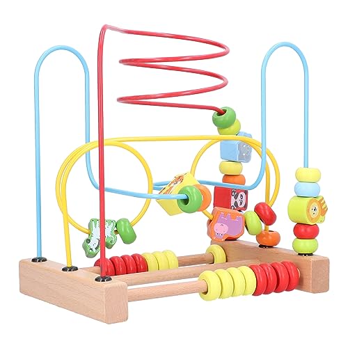 ZJchao Holzperlen-Labyrinth-Spiel, Cartoon-Frühpädagogisches Lernen, Perlenspielzeug für, Holzmaterial ZJchao Holzperlen-Labyrinth-Spiel, Cartoon-Frühpädagogisches Lernen, Perlenspielzeug für, Holzmaterial von ZJchao