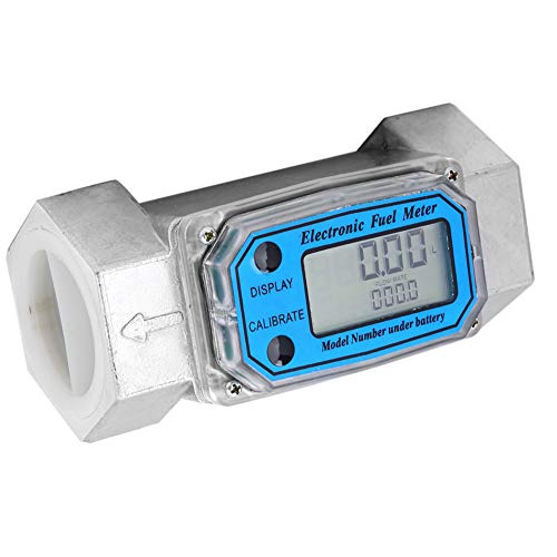 ZJchao Hydraulischer Durchflussmesser, Wasserflussmesser Fließmesser Mini Digital Turbinenflussmeter Kraftstoffflussmessgerät 15-120l 1,5 Zoll NPT Blau ZJchao Hydraulischer Durchflussmesser, Wasserflussmesser Fließmesser Mini Digital Turbinenflussmeter Kraftstoffflussmessgerät 15-120l 1,5 Zoll NPT Blau von ZJchao