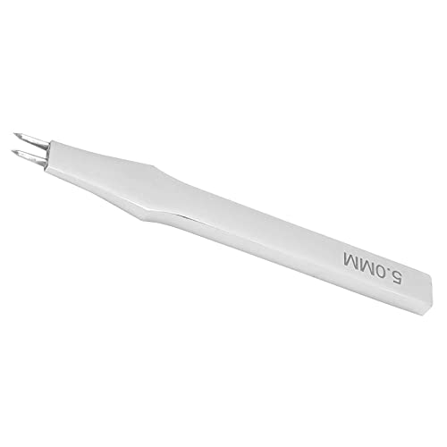 ZJchao Ledernähte Punch, 5mm Lederstecker Meißelreihe Loch Loch Punch Punch Werkzeug Stahlstichschnürung Stochern Lederwerkzeuge für Leder für Lederhandwerk (2 Zähne) von ZJchao