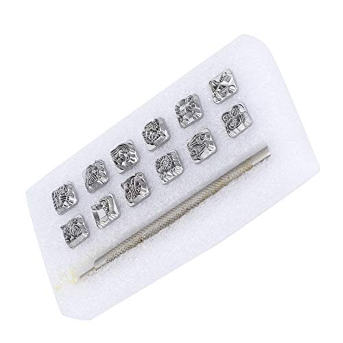 ZJchao Metall -Stempelkit, Legierungstahl -Punsch Set mit 12 propcs Briefmarken Kit für Lederfahrzeuge (#2) von ZJchao