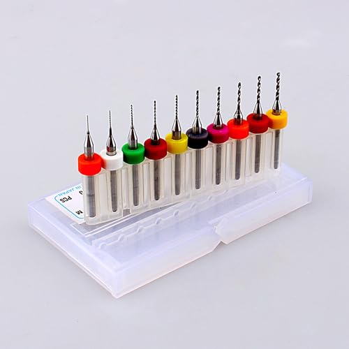 ZJchao Mikrobohrmaschine, 10pcs 0,3-1,2 Mm Leiterplattenplatine Wolfram-Carbid-Gravur mit 1/8-Zoll-Schaftdurchmesser-Leiterplattenbohrer -Bohrer für die Gedruckte Leiterplatte ZJchao Mikrobohrmaschine, 10pcs 0,3-1,2 Mm Leiterplattenplatine Wolfram-Carbid-Gravur mit 1/8-Zoll-Schaftdurchmesser-Leiterplattenbohrer -Bohrer für die Gedruckte Leiterplatte von ZJchao