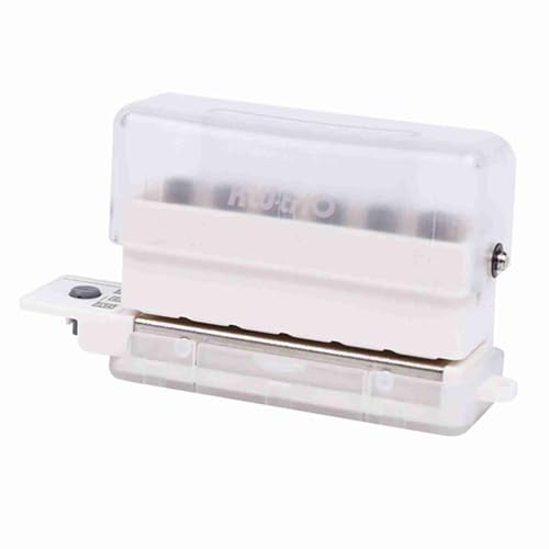 ZJchao Mini Tragbarer Papier Puncher 6 Loch Punch 3 Blätter Kapazität Lose Blatt Puncher 5,5 Mm Lochdurchmesser für A4 B5 A5 (Transparent) von ZJchao