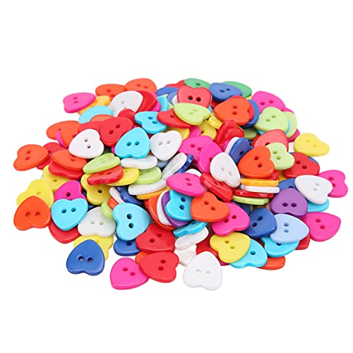 ZJchao Nähen S, 200pcs Nähen S 15mm Herzförmiges Harz Wasserdichte Praktische Kleidungszubehör für den Haushalt ZJchao Nähen S, 200pcs Nähen S 15mm Herzförmiges Harz Wasserdichte Praktische Kleidungszubehör für den Haushalt von ZJchao