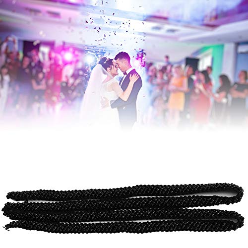 ZJchao Perlenbandband, Nähdekorationszubehör 1 -Yard -Perlenbandklebeband DIY Handgefertigte Kleidung Bestickte Nähdekoration Accessoires (1 cm schwarze schräge Perlen) von ZJchao