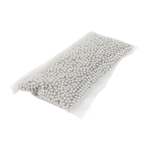ZJchao Polierte Perlen aus Rostfreiem Stahl, Schmuckpolierpolierperlen Metallpolierperlen Edelstahl Polierte Perlen Zum Entfernen, Raues Polieren, Präsitzpolieren (3 mm / 0,12 Zoll Größe) von ZJchao
