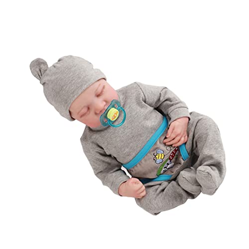 ZJchao Realistische 19 Zoll Wiedergeborene Babypuppe, Weicher Silikonkörper, Flexible Arme und Beine, Geschlossenen Augen, Können in Wasser Gebadet Werden ZJchao Realistische 19 Zoll Wiedergeborene Babypuppe, Weicher Silikonkörper, Flexible Arme und Beine, Geschlossenen Augen, Können in Wasser Gebadet Werden von ZJchao