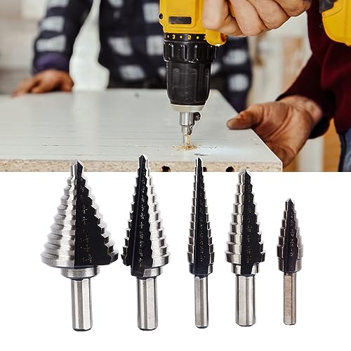 ZJchao Stiefmaschinenbohrbit Set, 5pcs Multifunktionelle Dauerhafte Leichtmetallstahlbohrgeräte für Holzmetallplastik - -Projekte ZJchao Stiefmaschinenbohrbit Set, 5pcs Multifunktionelle Dauerhafte Leichtmetallstahlbohrgeräte für Holzmetallplastik - -Projekte von ZJchao