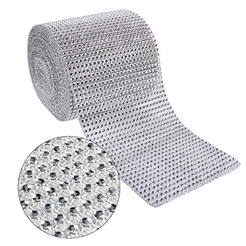 ZJchao Strassbänder, 10 Yards Silbrig Plastik Diamant -Netzband Rollen Sie den Garten Strassverkleidungen 24 Reihen Lösten Hochzeitsverzierung für Hochzeitstorte DIY Partyzubehör aus ZJchao Strassbänder, 10 Yards Silbrig Plastik Diamant -Netzband Rollen Sie den Garten Strassverkleidungen 24 Reihen Lösten Hochzeitsverzierung für Hochzeitstorte DIY Partyzubehör aus von ZJchao
