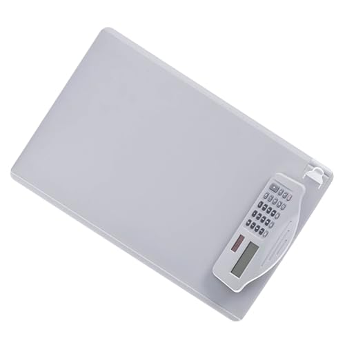 Zwischenablage, Clamp/Holder -Board -Zwischenablage mit Dem Binderrechner Schreibkissen Faltbare Clipboards Clipboards für A4 Papierdatei (WHITE) von ZJchao