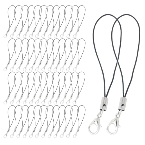 ZKHSEOU 50 Stück Handy-Lanyard-Schlüsselanhänger, Karabinerverschluss-Seil, Handy-Charms mit Karabiner-Handy-Ring, Handy-Lanyard-Charms zum Aufhängen, DIY-Zubehör, Schmuckzubehör, Armband-Lanyard ZKHSEOU 50 Stück Handy-Lanyard-Schlüsselanhänger, Karabinerverschluss-Seil, Handy-Charms mit Karabiner-Handy-Ring, Handy-Lanyard-Charms zum Aufhängen, DIY-Zubehör, Schmuckzubehör, Armband-Lanyard von ZKHSEOU