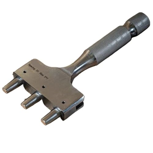 DIY 5x7MM 3 Loch Positierung Hohl Punch Leder Gürtel Oval Loch Stanz Werkzeu Gürtel Flache Loch Cutter Professelle von ZKLGS