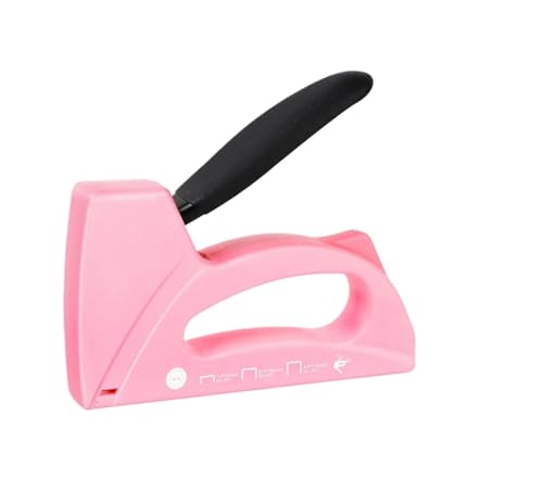 Nagelpistole, Leichter Tacker For Holz, Rosa, Polstertacker Mit 1600 Heftklammern For Bastelarbeiten, Stoff, DIY-Dekoration Nagelpistole, Leichter Tacker For Holz, Rosa, Polstertacker Mit 1600 Heftklammern For Bastelarbeiten, Stoff, DIY-Dekoration von ZKLGS