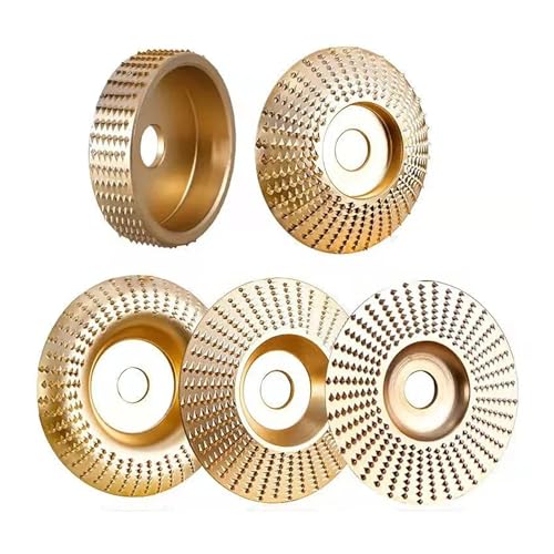 ZKLGS 5 STÜCKE Winkelschleifer Holzschleifscheiben Schleifpolierscheibe Rotatsscheibe 22 mm Bohrung Holzschnitzwerkzeug Schneidschleifscheiben(Heat and Cool 12V) von ZKLGS