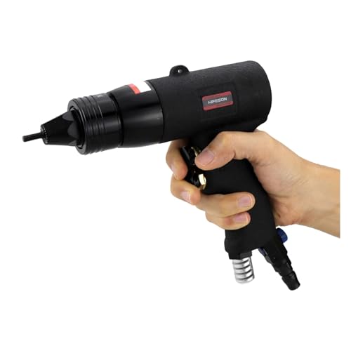 ZKLGS Nagelpistole, Selbstsichernde Pneumatische Nietmutternpistolen for Einsetzen Von Gewindezug-Setter-Nietgeräten for Aluminium- Und Eisenmuttern(804B-M5M6M8M10) von ZKLGS