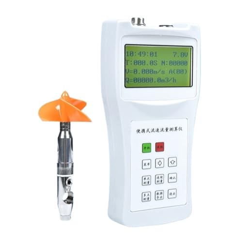 ZKLGS Tragbarer Durchflussmesser Handgehaltener Wasserdurchflussmesser Tragbarer Durchflussmesser Durchflussmesser mit direkter Anzeige(LJ20A Propeller Flow Meter) von ZKLGS