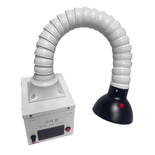 ZKLGS schweißter Rauchabzug mit LED-Haube for Handyreparatur und Elektronik - Mini-Desktop-Rauchabsorber von ZKLGS