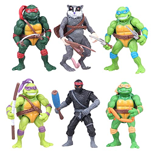 Anime Action Turtles Figuren Set, Ninja Thema Turtles Cake Toppers, Cartoons Geburtstag Kuchen Dekoration, Kinder Geburtstag Party Supplies Anime Action Turtles Figuren Set, Ninja Thema Turtles Cake Toppers, Cartoons Geburtstag Kuchen Dekoration, Kinder Geburtstag Party Supplies von ZKTSRY