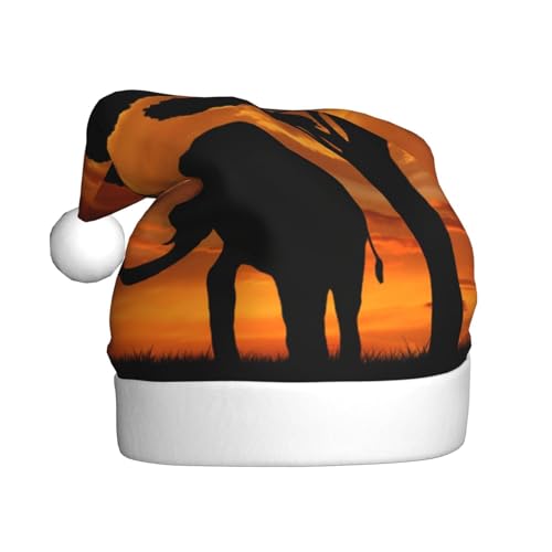 ZKZBDPLK Weihnachtsmütze mit Elefanten-Motiv, Unisex, für Erwachsene ZKZBDPLK Weihnachtsmütze mit Elefanten-Motiv, Unisex, für Erwachsene von ZKZBDPLK