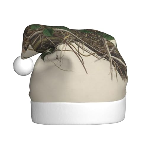 ZKZBDPLK Weihnachtsmütze mit Vogelnest, Weihnachtsmann-Motiv, Unisex, für Erwachsene ZKZBDPLK Weihnachtsmütze mit Vogelnest, Weihnachtsmann-Motiv, Unisex, für Erwachsene von ZKZBDPLK