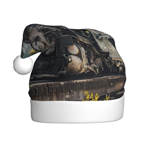 ZKZBDPLK Weihnachtsmütze mit Weihnachtsmann-Motiv, Dampfzug, Unisex, für Erwachsene ZKZBDPLK Weihnachtsmütze mit Weihnachtsmann-Motiv, Dampfzug, Unisex, für Erwachsene von ZKZBDPLK