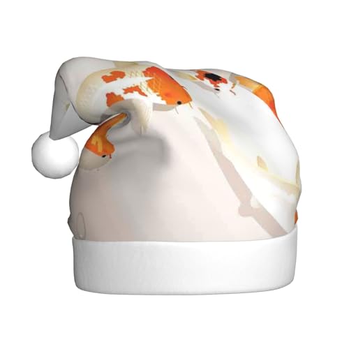 ZKZBDPLK Weihnachtsmütze mit Weihnachtsmann-Motiv, Fisch-Karpfen mit Punkten, Unisex, für Erwachsene ZKZBDPLK Weihnachtsmütze mit Weihnachtsmann-Motiv, Fisch-Karpfen mit Punkten, Unisex, für Erwachsene von ZKZBDPLK