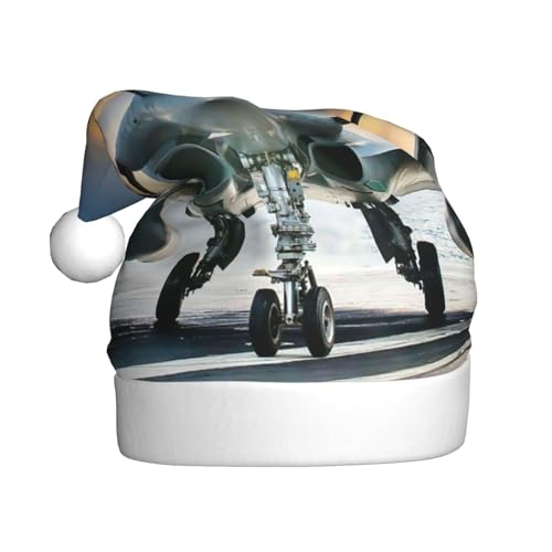 ZKZBDPLK Weihnachtsmütze mit Weihnachtsmann-Motiv, Flugzeugdruck, Unisex, für Erwachsene ZKZBDPLK Weihnachtsmütze mit Weihnachtsmann-Motiv, Flugzeugdruck, Unisex, für Erwachsene von ZKZBDPLK
