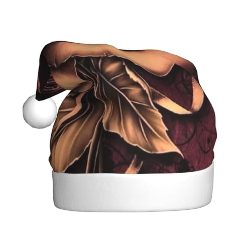 ZKZBDPLK Weihnachtsmütze mit Weihnachtsmann-Motiv, Gothic-Rosen-Druck, Unisex, Erwachsene ZKZBDPLK Weihnachtsmütze mit Weihnachtsmann-Motiv, Gothic-Rosen-Druck, Unisex, Erwachsene von ZKZBDPLK