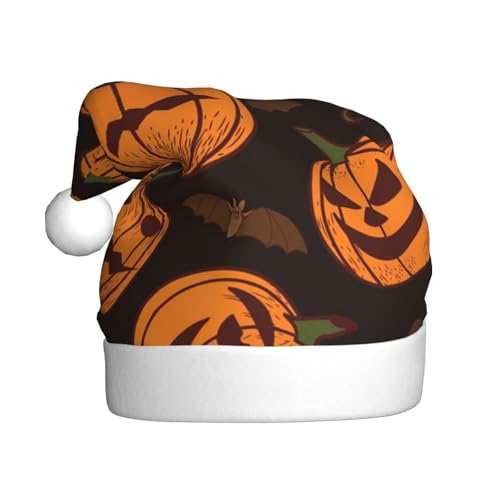 ZKZBDPLK Weihnachtsmütze mit Weihnachtsmann-Motiv, Halloween-Kürbis-Druck, Unisex, für Erwachsene ZKZBDPLK Weihnachtsmütze mit Weihnachtsmann-Motiv, Halloween-Kürbis-Druck, Unisex, für Erwachsene von ZKZBDPLK