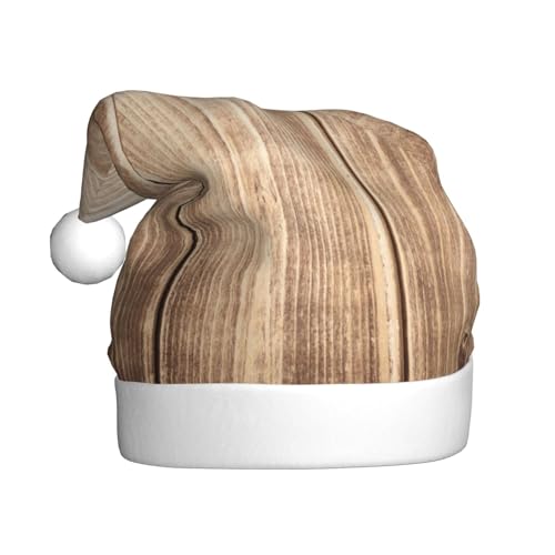 ZKZBDPLK Weihnachtsmütze mit Weihnachtsmann-Motiv, Holzherz, Unisex, Erwachsene ZKZBDPLK Weihnachtsmütze mit Weihnachtsmann-Motiv, Holzherz, Unisex, Erwachsene von ZKZBDPLK