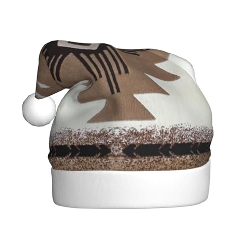 ZKZBDPLK Weihnachtsmütze mit Weihnachtsmann-Motiv, Indianer-Druck, Unisex, Erwachsene ZKZBDPLK Weihnachtsmütze mit Weihnachtsmann-Motiv, Indianer-Druck, Unisex, Erwachsene von ZKZBDPLK