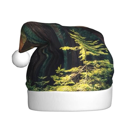 ZKZBDPLK Weihnachtsmütze mit Weihnachtsmann-Motiv, Motiv: Morgensonnenlicht in der Wildnis, Unisex, Erwachsene ZKZBDPLK Weihnachtsmütze mit Weihnachtsmann-Motiv, Motiv: Morgensonnenlicht in der Wildnis, Unisex, Erwachsene von ZKZBDPLK