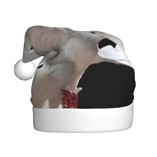 ZKZBDPLK Weihnachtsmütze mit Weihnachtsmann-Motiv, Motiv: fliegende Taube, Unisex, Erwachsene von ZKZBDPLK