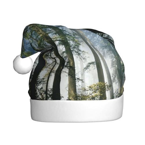 ZKZBDPLK Weihnachtsmütze mit Weihnachtsmann-Motiv, Nationalparks, Sonnenschein, Bäume, Unisex, Erwachsene ZKZBDPLK Weihnachtsmütze mit Weihnachtsmann-Motiv, Nationalparks, Sonnenschein, Bäume, Unisex, Erwachsene von ZKZBDPLK