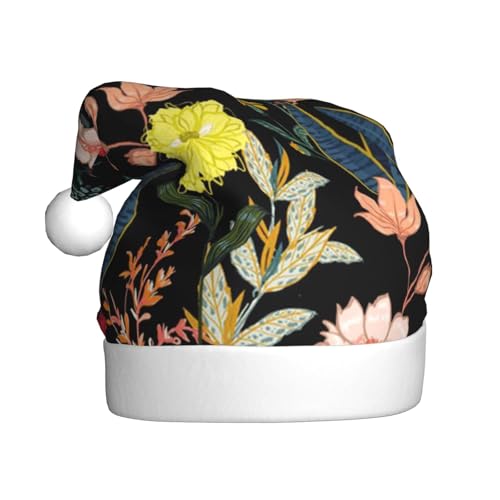 ZKZBDPLK Weihnachtsmütze mit Weihnachtsmann-Motiv, bunt, Boho, Blumendruck, Unisex, für Erwachsene ZKZBDPLK Weihnachtsmütze mit Weihnachtsmann-Motiv, bunt, Boho, Blumendruck, Unisex, für Erwachsene von ZKZBDPLK