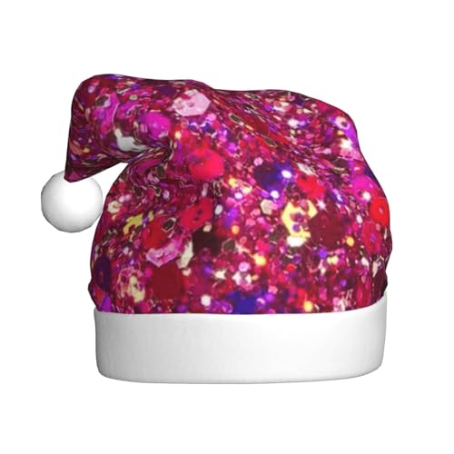 ZKZBDPLK Weihnachtsmütze mit Weihnachtsmann-Motiv, glitzerndes Muster, Unisex, für Erwachsene ZKZBDPLK Weihnachtsmütze mit Weihnachtsmann-Motiv, glitzerndes Muster, Unisex, für Erwachsene von ZKZBDPLK