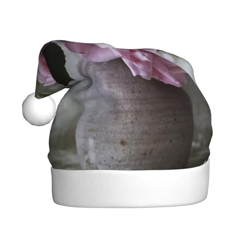 ZKZBDPLK Weihnachtsmütze mit Weihnachtsmann-Motiv, hübscher Rosen-Druck, Unisex, für Erwachsene ZKZBDPLK Weihnachtsmütze mit Weihnachtsmann-Motiv, hübscher Rosen-Druck, Unisex, für Erwachsene von ZKZBDPLK
