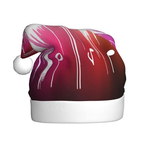 ZKZBDPLK Weihnachtsmütze mit Weihnachtsmann-Motiv, mit Musiknoten, Unisex, für Erwachsene ZKZBDPLK Weihnachtsmütze mit Weihnachtsmann-Motiv, mit Musiknoten, Unisex, für Erwachsene von ZKZBDPLK